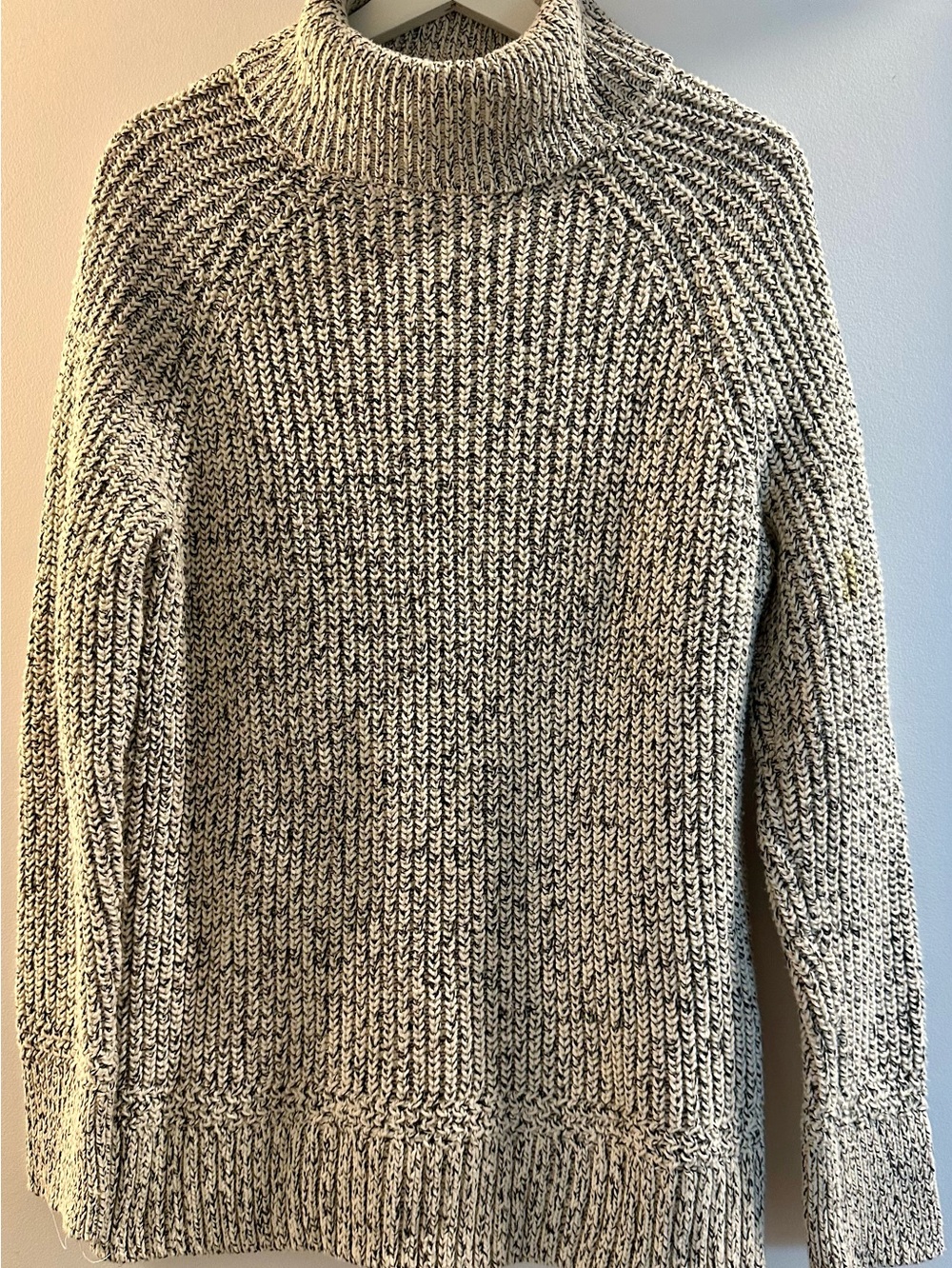 Women’s Roots Chunky Knit Turtleneck Sweater - Cream Heather